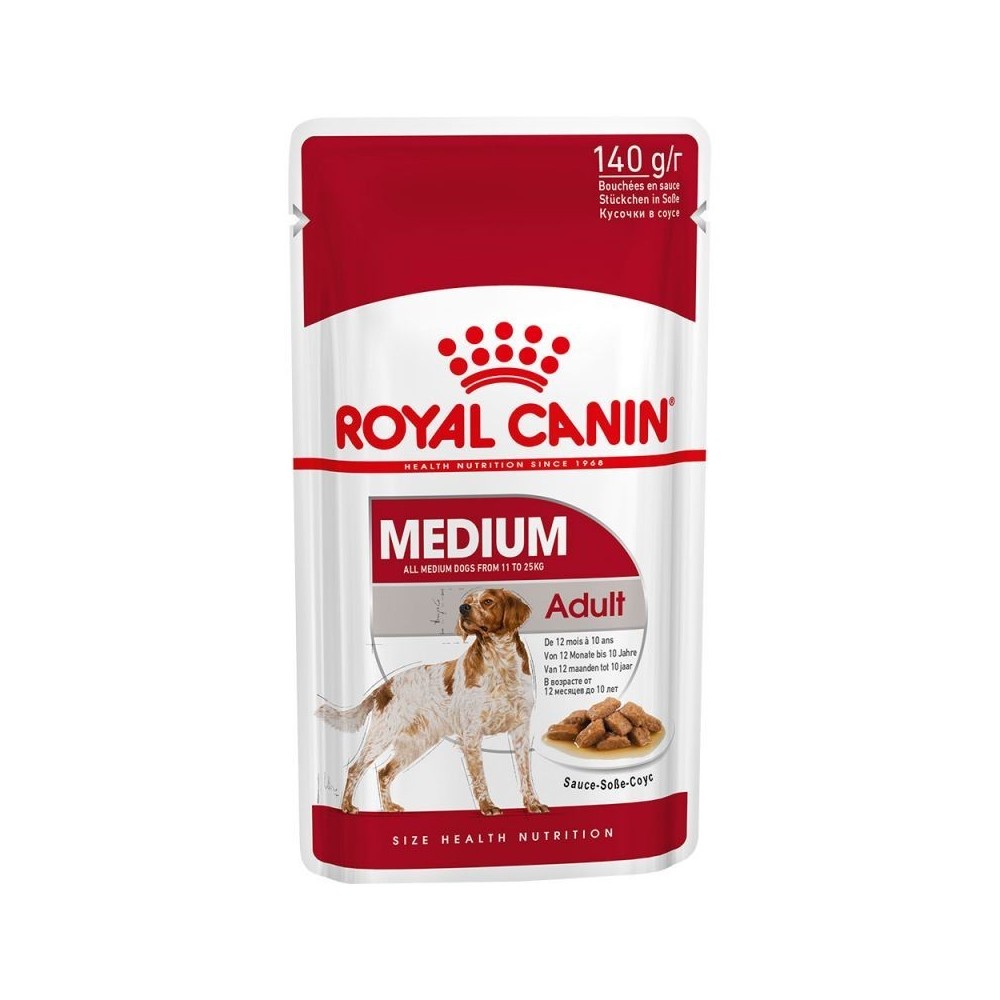 Royal Canin Medium Adult 140g w sosie dla psów średnich ras