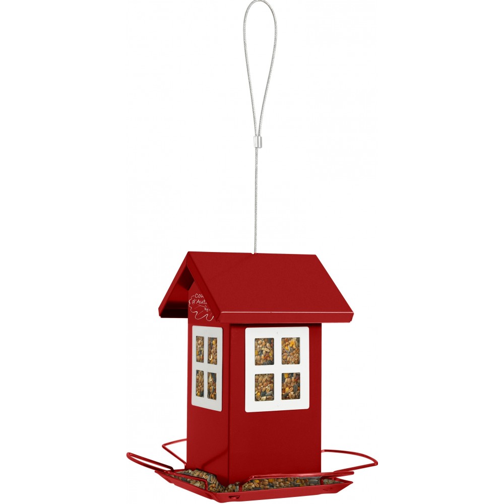 ZOLUX Karmnik Domek z 4 oknami kolor czerwony