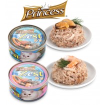 Princess Premium Zest filetowane mokre karmy dla kota Zestaw Puszek 12x170g