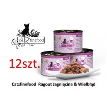 Catz Finefood Ragout n611 190gr mokra karma dla kota mięso Jagnięcina i Wielbłąd Pakiet x 12 szt.
