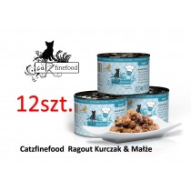 Catz Finefood Ragout No.613 190 gr mokra karma dla kota, mięso: Kurczak małże Pakiet x 12 szt.
