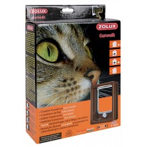 ZOLUX Drzwiczki dla kota z tunelem do drzwi drewnianych kolor brązowy