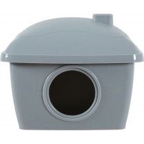 ZOLUX Domek plastikowy dla chomika 130x110x120 mm kolor szary