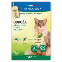 FRANCODEX obroża dla kotów powyżej 2kg odstraszająca insekty