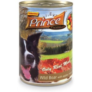 Prince Premium Dzik Jabłka Mango 400g mokra karma dla psa bez kurczaka