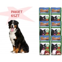 Prince Premium Pies Jagn&Rozmaryn zestaw karm dla psa w saszetkach 6x150g