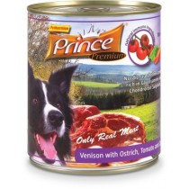 Prince Premium Jeleń Struś Pomidory 800g