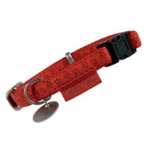 ZOLUX Obroża regulowana dla psa Mac Leather 15mm czerwona