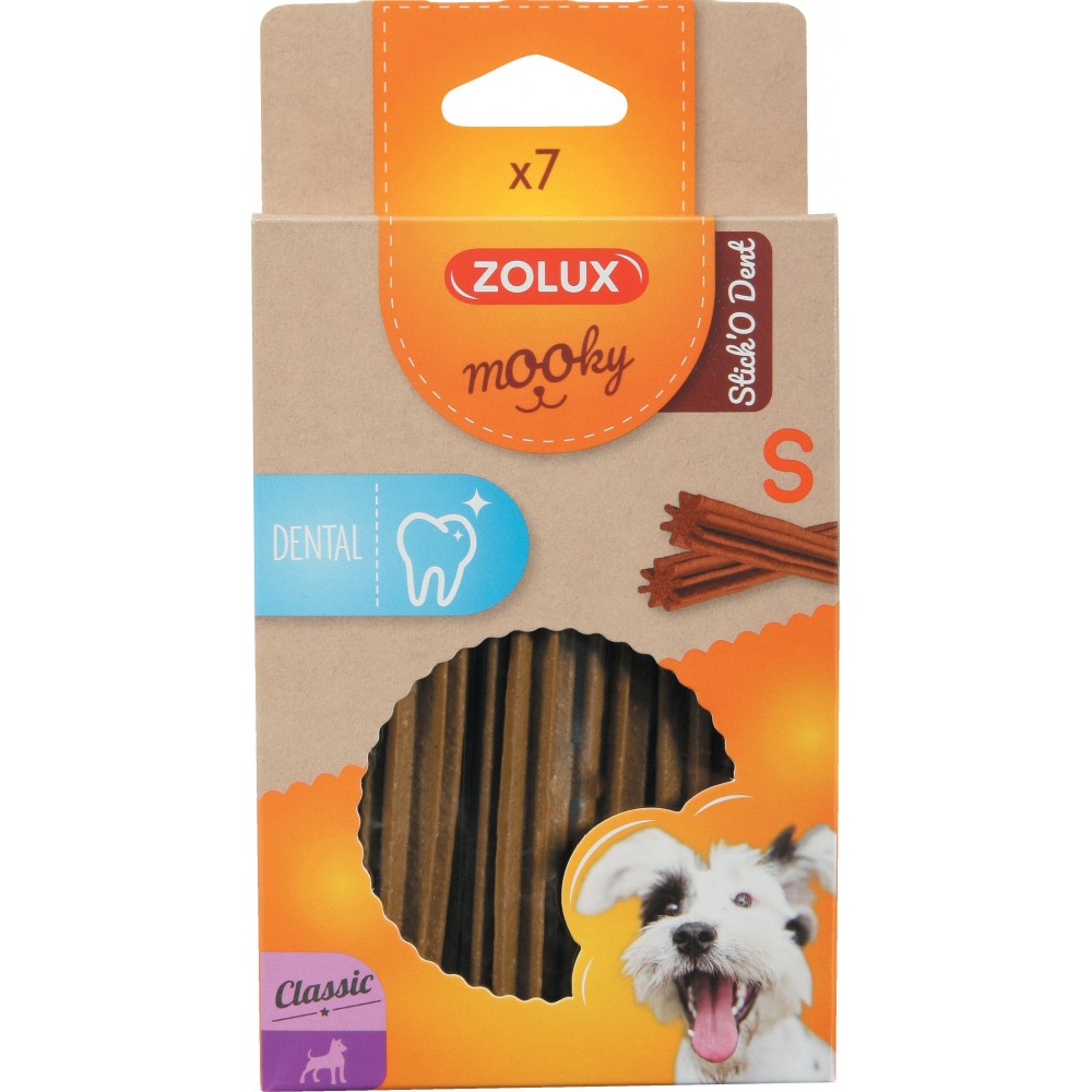 ZOLUX MOOKY Classic STICK O DENT S x 7szt. naturalne gryzaki dentystyczne dla psa