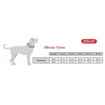 ZOLUX Obroża 15mm regulowana dla psa nylon seledynowa