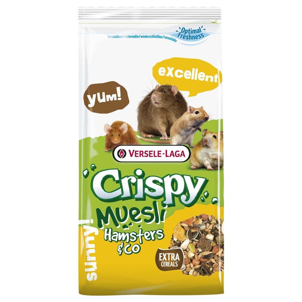 Versele Laga Crispy Muesli Hamster 400g karma dla chomików, mysz, szczurów