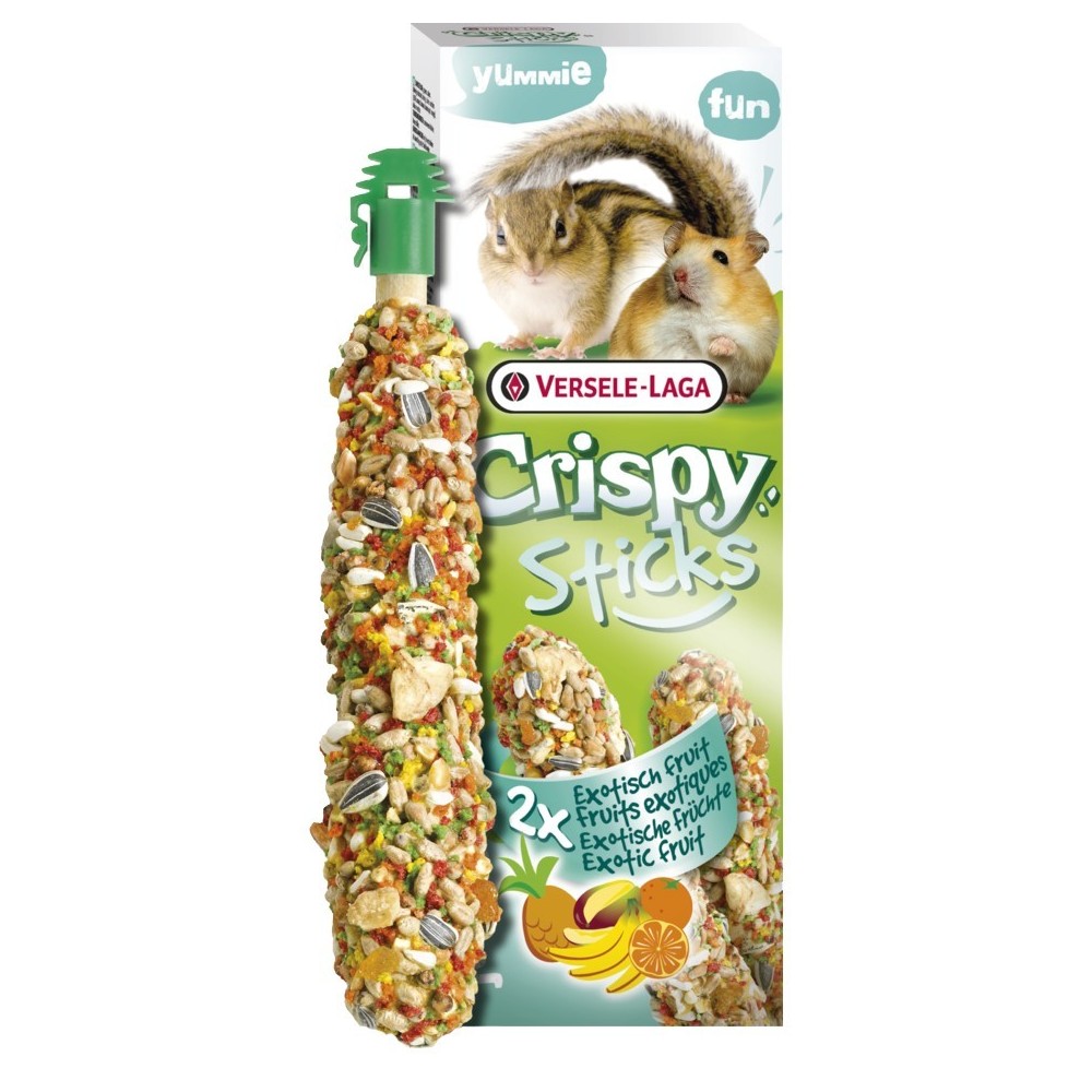 Versele Laga Crispy Sticks Chomiki & Wiewiórki kolby Owoce Egzotyczne 110g