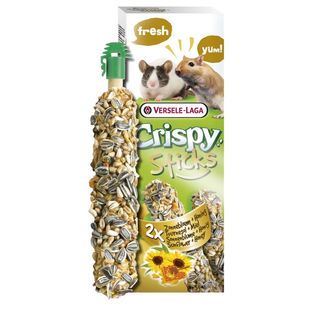 Versele Laga Crispy Sticks Mysz & Myszoskoczki Słonecznik i Miód kolby 110g