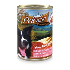 Prince Premium Łosoś Kurczak 400g mokra karma dla psa