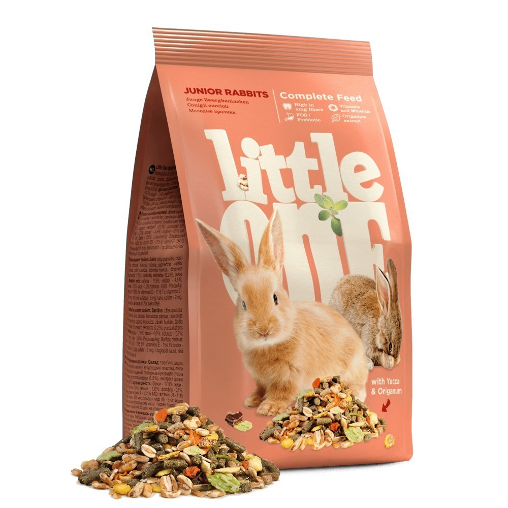 Little One karma dla młodych królików z oregano 400g