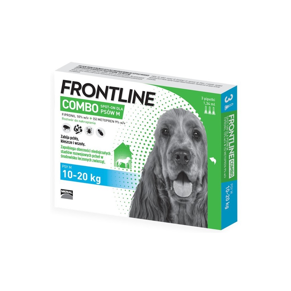 Frontline COMBO psy M 1 dla psów o wadze 10-20kg  oferta 1 szt. pipety