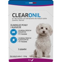 CLEARONIL dla małych psów (2-10 kg) - 67 mg x 3 pipety