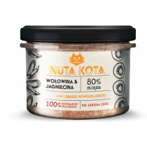Nuta Kota Karma Wołowina i Jagnięcina 80% 200g mokra karma dla kota