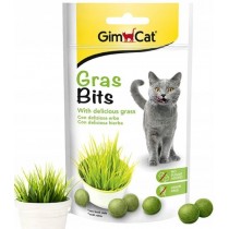 GIMCAT GRAS BITS TABL 40G POK KOT 417653 PL /8