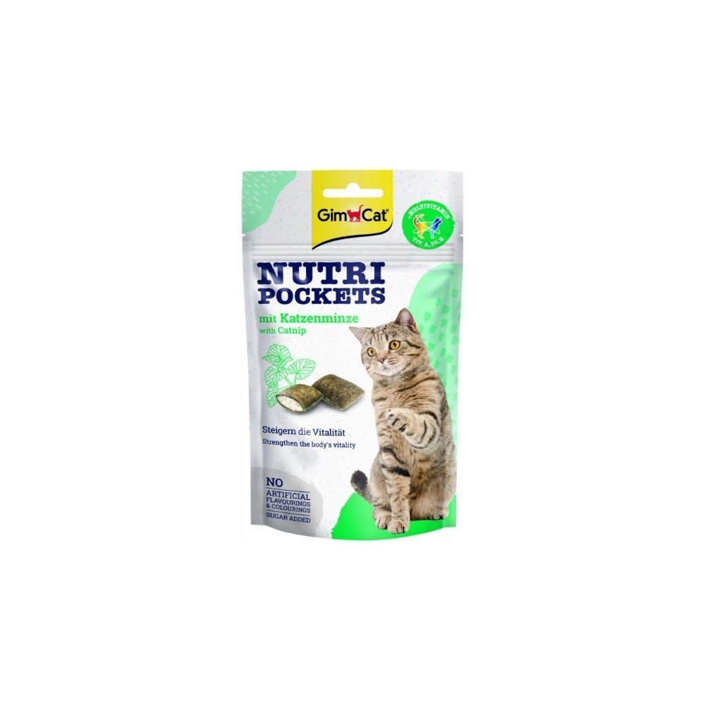 GimCat Nutri Pocket Miętka Multiwitamina 60g przysmak dla kotów