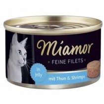 Miamor Fine Filets Tuńczyk z Krewetkami 100g
