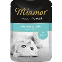 Miamor Ragout Royale Kurczak z Łososiem 100g w sosie dla kotów