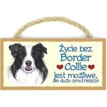 Power Gift Magnes Drewniany Border Collie 09