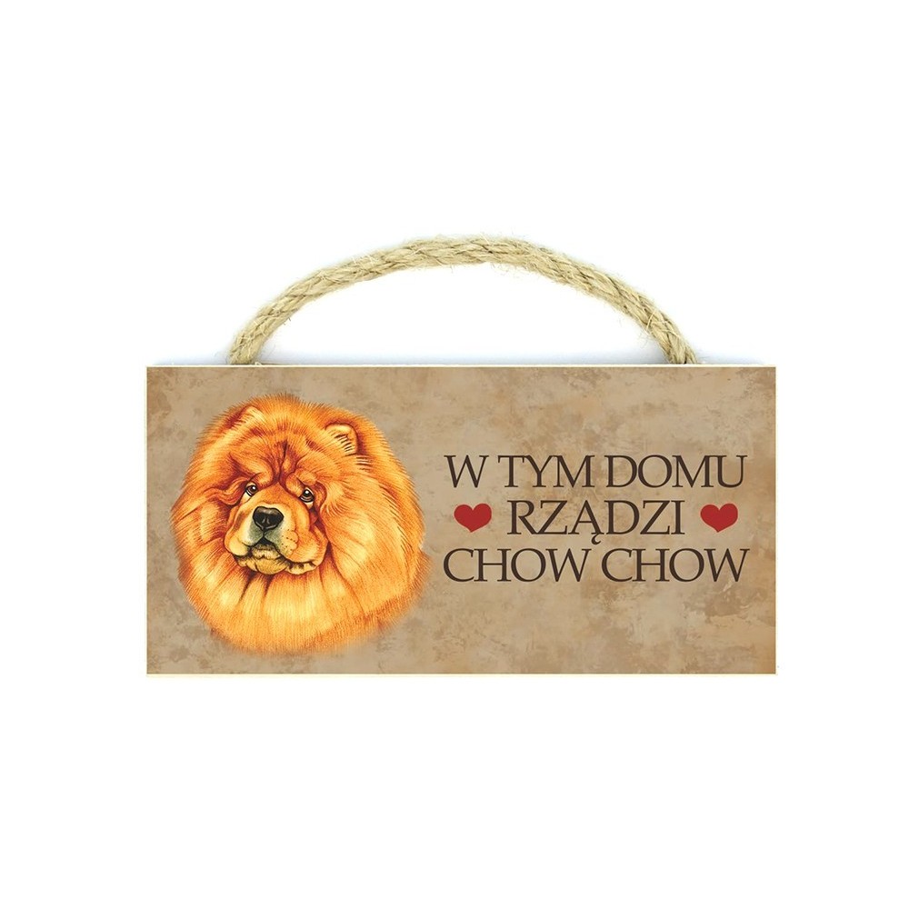 Power Gift Magnes Drewniany Chow Chow 15