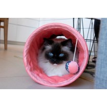 ZOLUX Zabawka dla kota ETHICAT tunel dla kota z zabawką, tkanina wzór kwiaty