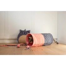 ZOLUX Zabawka dla kota ETHICAT tunel dla kota z zabawką, tkanina wzór kwiaty