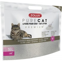Zolux Purcat żwirek mineralny zbrylający ultralekki Premium 16L