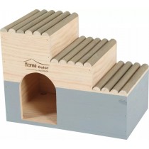 Domek drewniany dla świnki morskiej Home Color z bali L