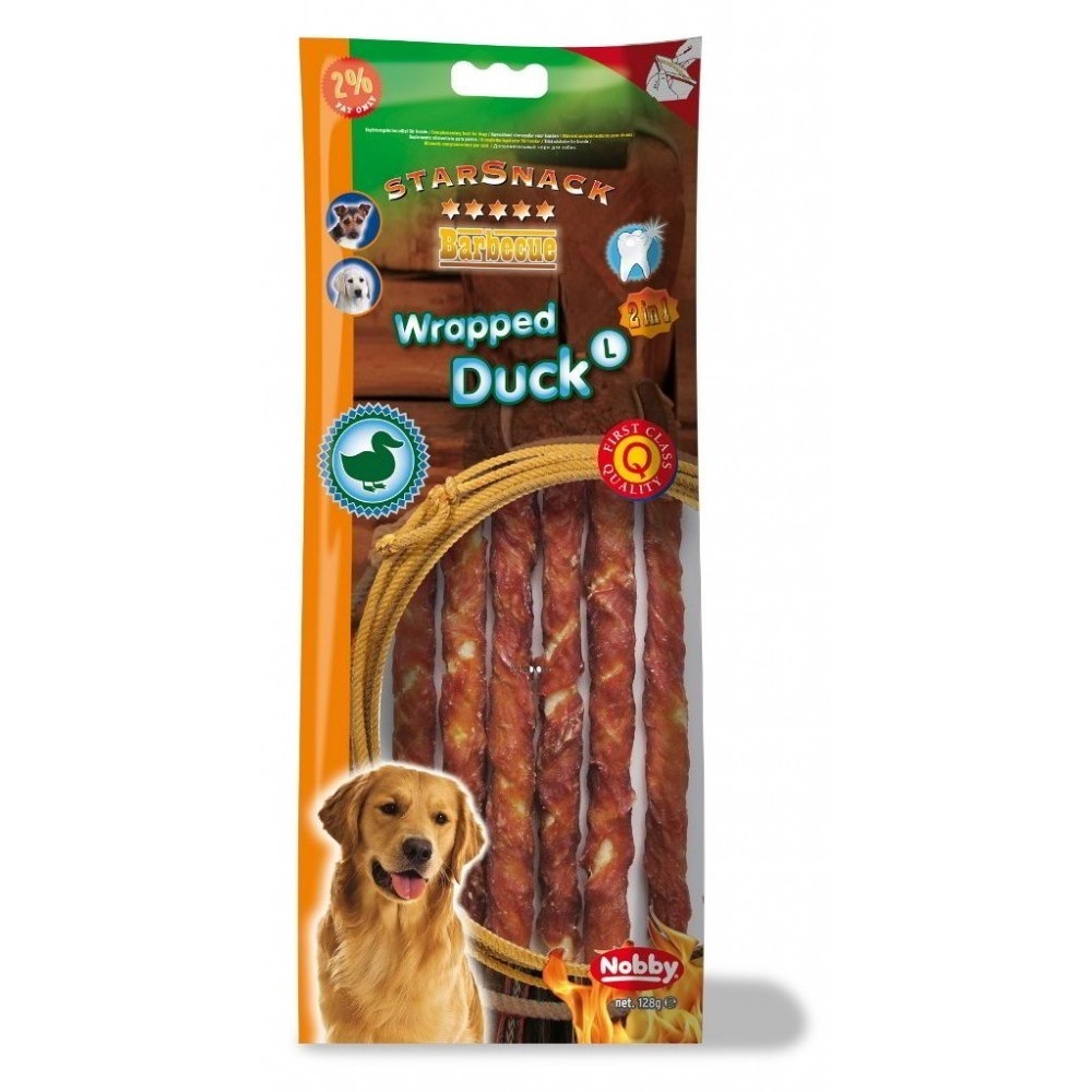 Nobby STARSNACK Wrapped Duck L 128g przysmak dla psa z kaczką