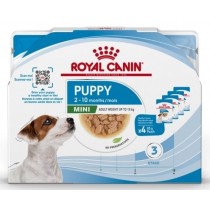 Royal Canin Multipack Mini Puppy 4x85G Karma mokra dla szczeniąt sos