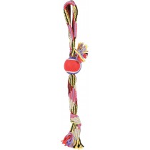 Zolux Zabawka ze sznura z piłką tenisową, lasso 55 cm dla psów
