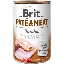 Brit Pate & Meat RABBIT 400 g karma dla psa z królikiem