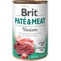 Brit Pate & Meat Venison 400 g mokra karma dla psa dziczyzna