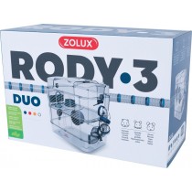 Zolux Klatka dla gryzoni RODY3 Duo niebieska 40,5x41x27 cm