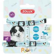 Zolux Szelki regulowane Puppy MASCOTTE XS 8mm niebieskie