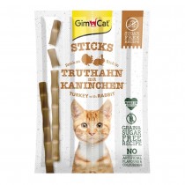 GimCat Sticks Indyk i Królik 4szt. przysmak dla kota