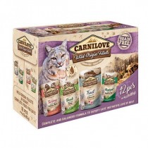 Carnilove Cat Adult Wild Origin 12x85g Mix karmy mokrej dla kota