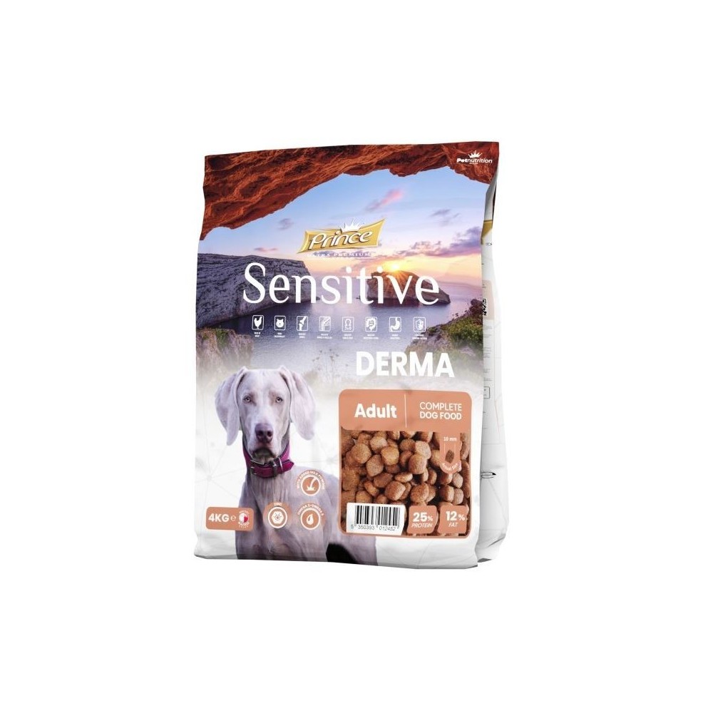 Prince Sensitive Derma 4 kg sucha karma dla psów z problemami skóry