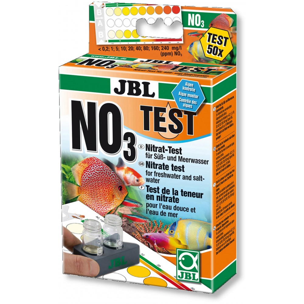 JBL3 Test azotanów wzrost roślin/glony w wodzie słodkiej i słonej