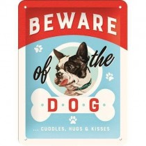 RETRO Plakat Beware of the Dog 15 x 20cm