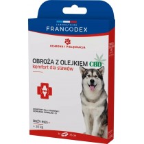 Francodex Obroża z olejkiem CBD komfort stawów 75 cm dla psów od 20kg