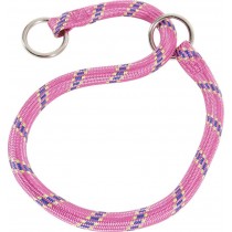 Zolux Obroża nylonowa sznur zaciskowa 65 cm różowa