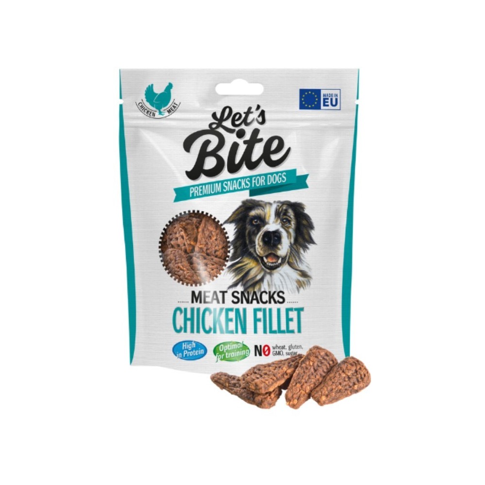 Brit Let's Bite Snacks Filet z Kurczaka 80g mięsny przysmak dla psa