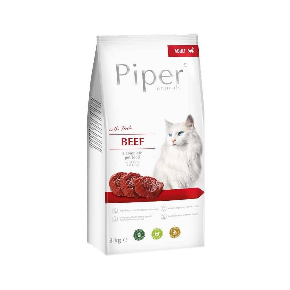 Pipper sucha karma dla kota Z WOŁOWINĄ 3KG