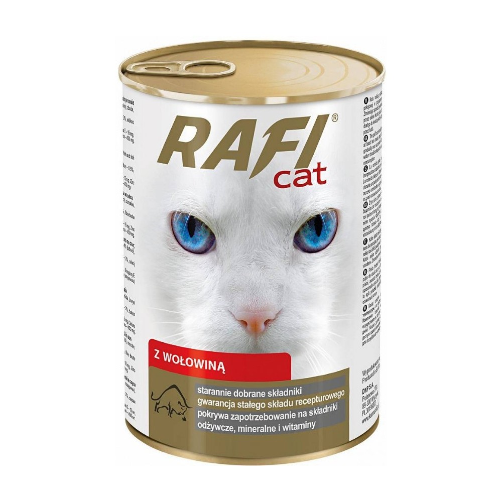 Rafi Cat z Wołowiną 415g mokra karma dla kota