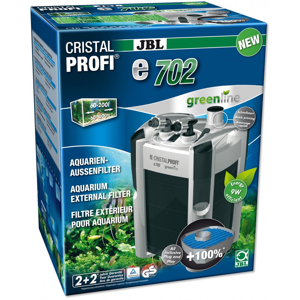 JBL filtr zewnętrzny CristalProfi e702 greenline akwaria 60-200 litrów